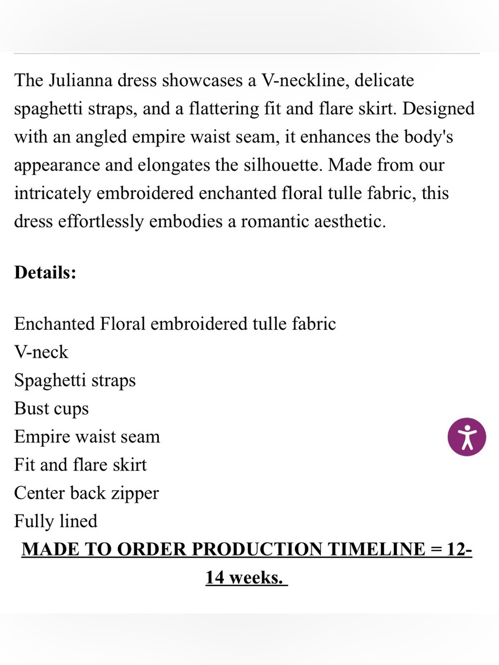 Jenny Yoo Julianna Enchanted Floral Vintage Iris embroidered gown size 2 - Picture 7 of 15